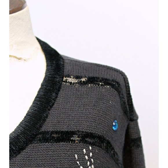 Jack B. Quick Women 3XL Ugly Christmas Holiday Cardigan Sweater Santa Reindeer - Picture 7 of 15